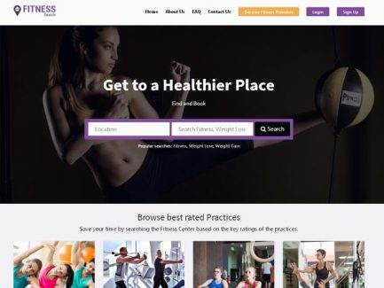 https://www.phpscriptsmall.com/product/gyms-fitness-clubs-portal/ website snapshot