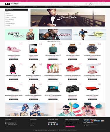 http://laravelecommerce.com/multi-vendor-shopping-cart-software/ website snapshot