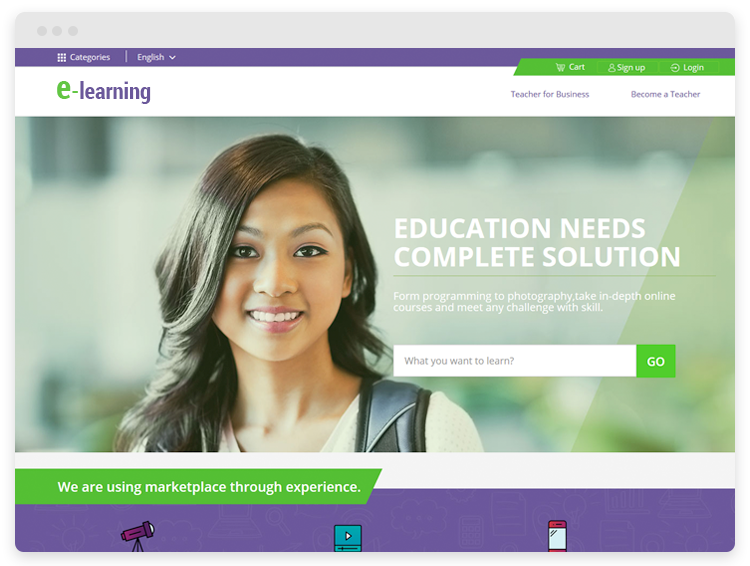 https://www.agriya.com/solutions/online-learning-solution website snapshot