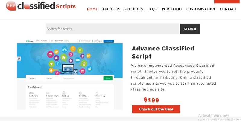 http://www.professionalclassifiedscript.com/downloads/opensource-classified-ads-script-2/ website snapshot