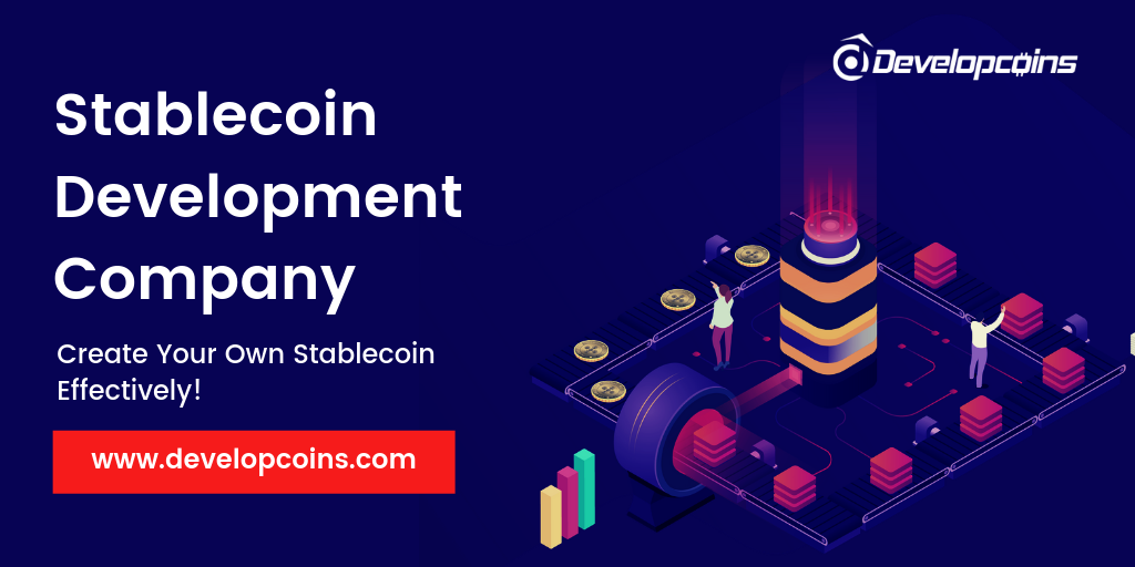 https://www.developcoins.com/stablecoin-development-company website snapshot