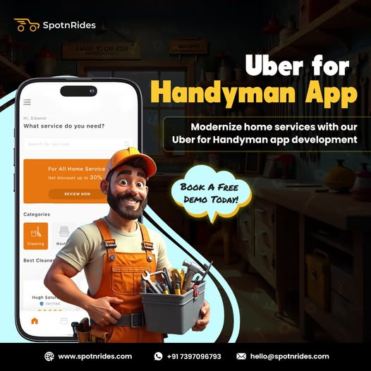 https://www.spotnrides.com/uber-for-on-demand-handyman-app-services website snapshot