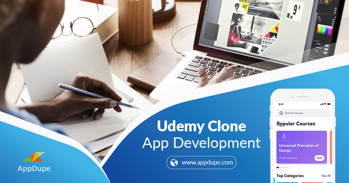 https://www.appdupe.com/udemy-clone website snapshot